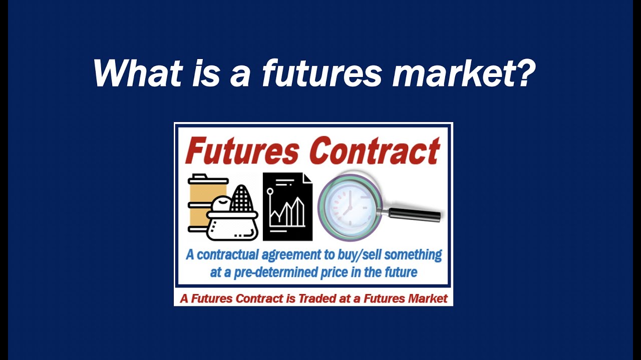 What is a futures market-a contractual agreement to buy or sell something at a pre-determined in the future